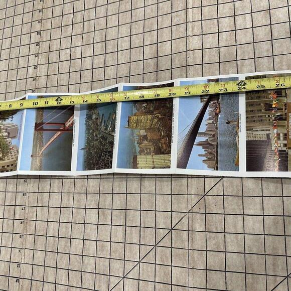 Old Vintage NEW YORK Post Cards Fold Out‎ Set The WONDER CITY Views Made USA - Picture 7 of 9